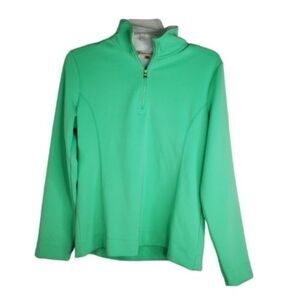 FAIRWAY & GREENE GREEN HALF ZIP GOLF RUNNING TECH PERFORMANCE JACKET LARGE L